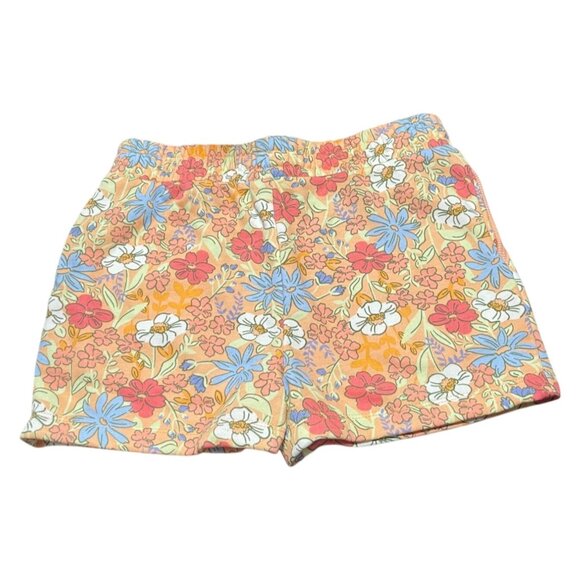 Paisley Lane Girls Floral Print Elastic Waist Shorts Size 10 Multicolor Cotton B - Picture 2 of 6